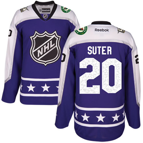 Wild #20 Ryan Suter Purple All-Star Central Division Women's Stitched NHL Jersey